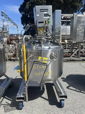 Tank, 65 Gallon (250 Liters), Stainless Steel, Jacketed, 45 PSI Internal, Lightnin Agitated #5991204