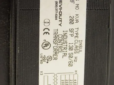 EGS CE200RF Hevi-Duty Power Transformer .02kVA 1Ph 200/460v 1ph Pri 155/24v Sec