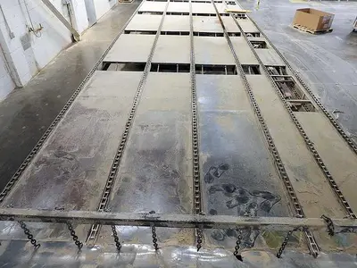 COMBINATION ROOF-TOP & FLAT-TOP CHAIN CONVEYOR SYSTEM