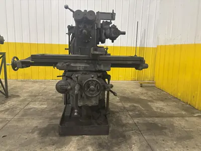 #2 KEARNEY & TRECKER MILWAUKEE MODEL 2CH HORIZONTAL MILL W/ VERTICAL HEAD: YOBRO #23956