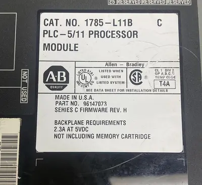Used ALLEN-BRADLEY 1785-L11B Industrial Controls Ohio US | Surplus Asset Holdings #1238345