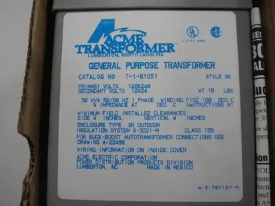 USED ACME T-1-81051