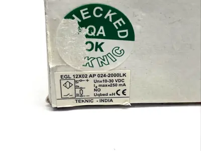 New | in-Stock Teknic EGL12X02AP024-2000LK Proximity Sensors Michigan US | Maverick Industrial Sales #1389219
