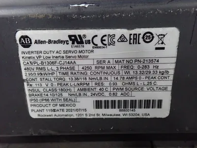 USED 2021 ALLENBRADLEY VPLB1306FCJ14AA