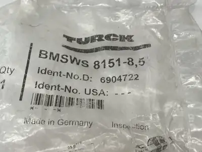 New | in-Stock Turck BMSWS 8151-8,5 Electrical Fittings Michigan US | Maverick Industrial Sales #1395370