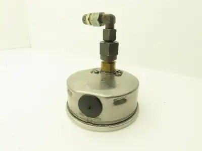 Wika Pressure Gauge Oil Filled 120LB/Inch 60 Bar 1/2"NPT Lot Of 4