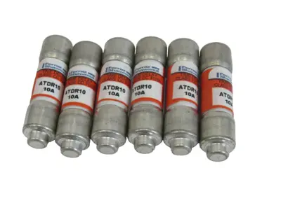 NEW LOT OF 6 FERRAZ SHAWMUT MERSEN ATDR10 FUSES