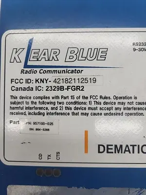 Used KLEAR BLUE _UNKNOWN_ Radio Communication Testers | ND Industrial Surplus #1225018