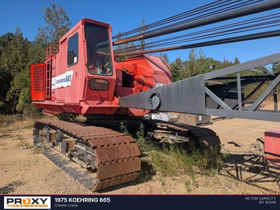 Used 1975 KOEHRING 665 Crawler Cranes Alabama US | Proxy Equipment #1567991