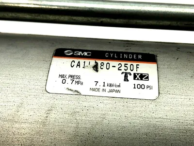 CA1LQ80-250F | SMC  Pneumatic Cylinder 0.7MPa 100Psi - Used