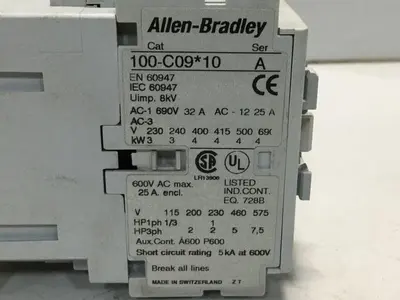 USED ALLEN BRADLEY 100-C09.10 SER A