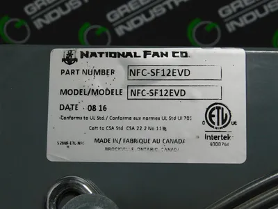 USED NATIONAL NFC-SF12EVD