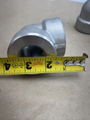 New Lot Of (4)F304/F304L SA/A182 Stainless Steel 90 Degree Elbow Fitting