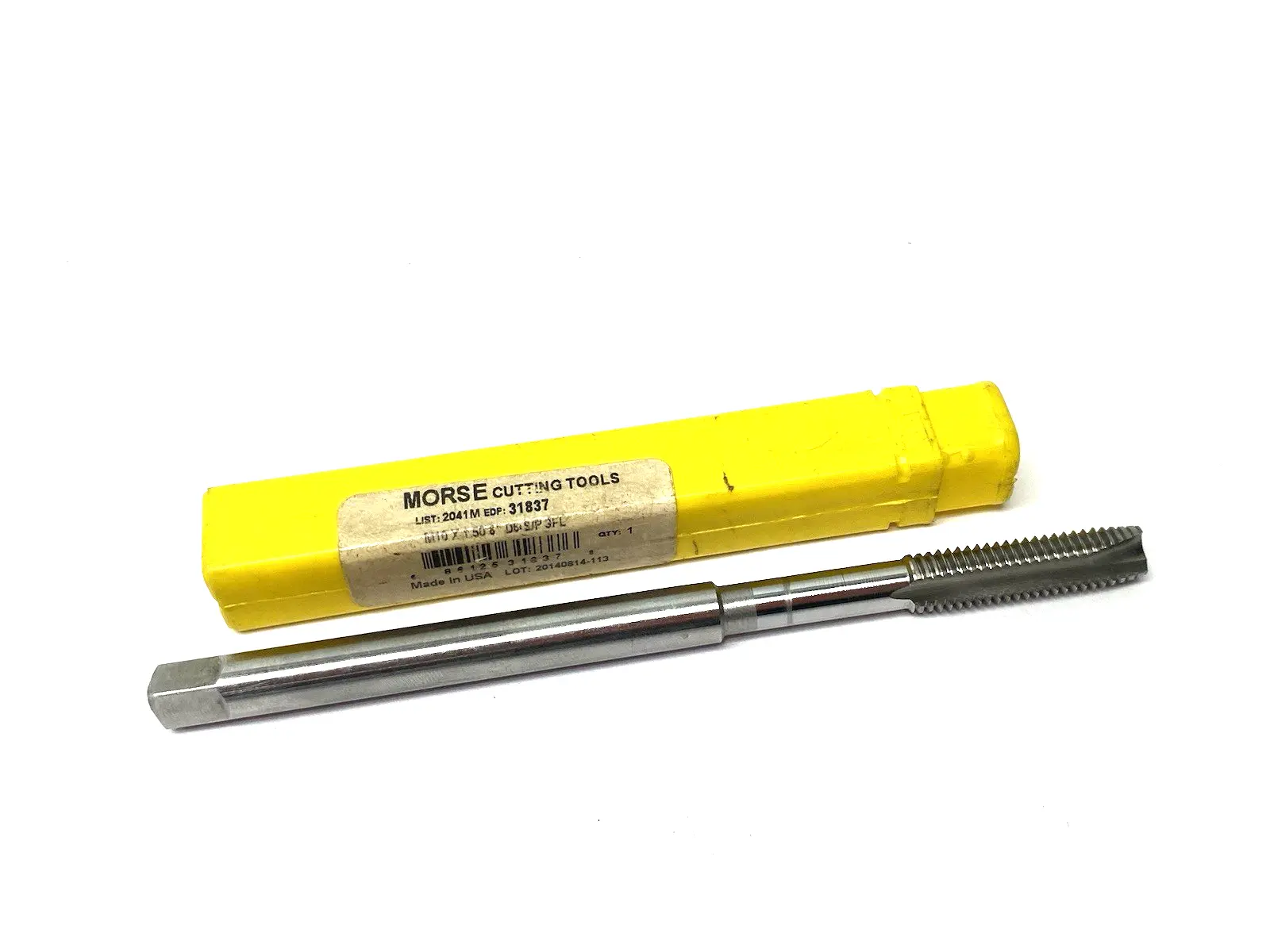 USED MORSE CUTTING TOOLS EXTENSION HAND TAP 2041M M10X1.50 6 D6 SP PT 3FL