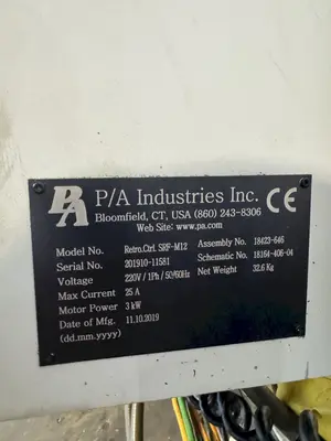 12" x .138" PA INDUSTRIES MODEL #RETRO CTRL SRF-M12 ULTRA MAGNUM SERVO FEEDER: YOBRO #23938