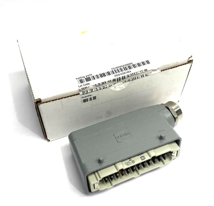 Used HARTING HEAVY DUTY POWER CONNECTOR, HOOD & INSERT HAN KIT 24B Connector Accessories | Maverick Industrial Sales #1102305