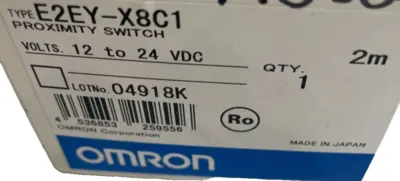 NEW OMRON E2EY-X8C1 PROXIMITY SWITCH 2M 12-24VDC E2EYX8C1