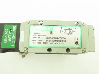 Numatics Pneumatic Air Solenoid Valve/Manifold Assembly 100-120VAC 50/60Hz