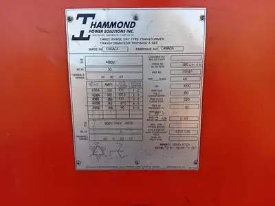 USED HAMMOND POWER SOLUTIONS INC. 176197