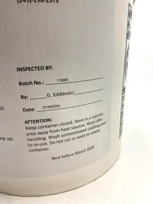 G1670 | Sterling Oil & Chemical  (White) Petrolatum Grease 5 Gallon EXP 03/2028 - New