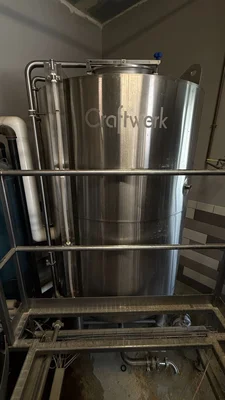 10 bbl Craftwerk steam jacketed brewhouse brew system with 20 bbl HLT