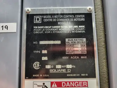 USED SQUARE D MODEL 6