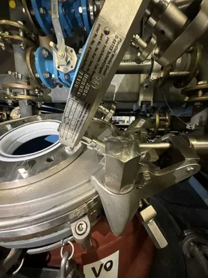 Ellerwerk 734 C cGMP perforate basket centrifuge, 316SS.