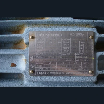 TECO – Westinghouse Epact-HPE 15 hp Motor