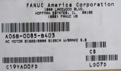 NEW FANUC A06B-0085-B403 SERVO MOTOR A06B0085B403
