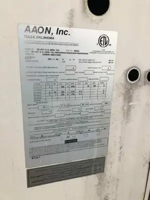 AAON RM-007-2-0-EB09-12A 7 Ton Electric Packaged Rooftop Air Handler 3PH 15kW