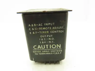 Kanson Electronics 1013-1-D-1-B Solid State Timer 0.6-1 Seconds On-Delay