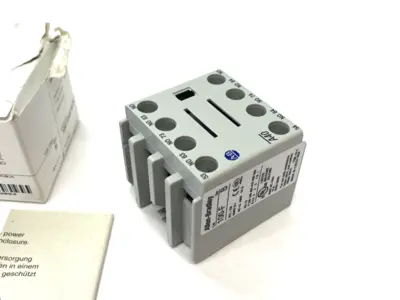New | in-Stock Allen-Bradley Ser. B Auxiliary Contact Block, Front-Mount Contact Blocks Michigan US | Maverick Industrial Sales #1397855
