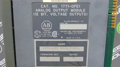 Allen Bradley 1771-OFE1/A PLC-5 Analog Output Module Used