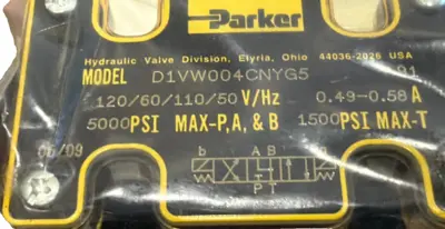 NEW PARKER D1VW004CNYG5 HYDRAULIC SOLENOID VALVE