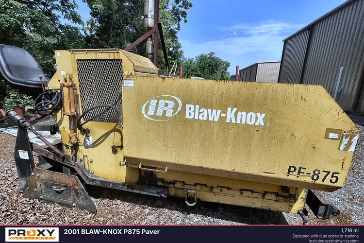Used 2001 BLAW-KNOX P875 PAVER Asphalt Pavers Louisiana US | Proxy Equipment #1378224