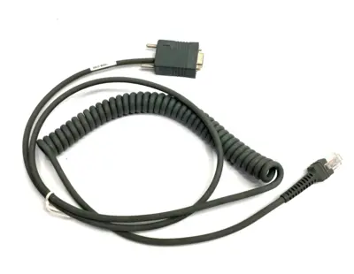 USED SYMBOL BARCODE SCANNER SPRIAL CORD CABLE ASSEMBLY