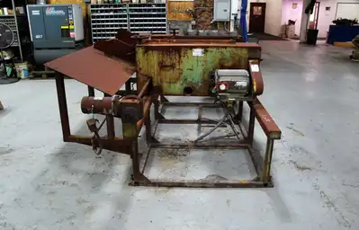 3″ OD x 120″ Max. OHIO CUSTOM MACHINERY Brush Deburring Machine