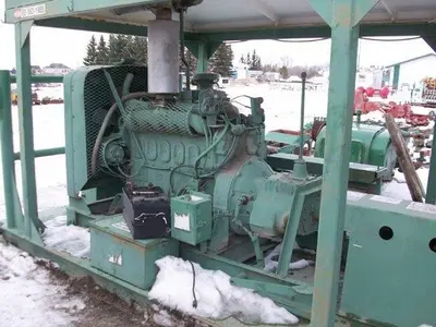 USED NATIONAL JWS-125, 3.5X5 TRIPLEX MUD PUMP PACKAGE