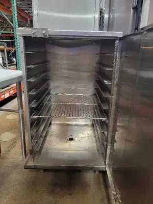 10-Tier Stainless Steel Enclosed Food Tray Cart