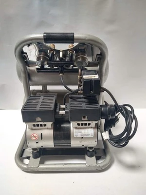 GMC 4610 4.6 Gallon Tank 1 HP Twin Tank Ultra Quiet Air Compressor 115 PSI