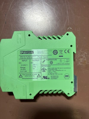 Used PHOENIX CONTACT MINI-PS-12-24DC/24DC/1 2866284 DIN Rail Power Supplies Illinois US | Aucto #1328644