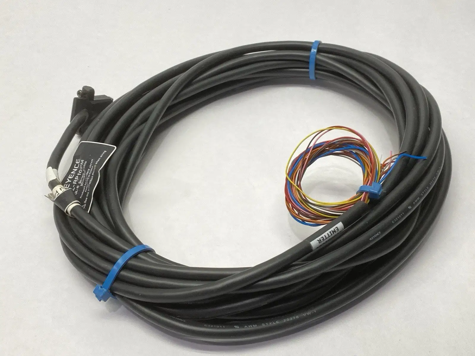 GL-RP10PM | Keyence  Single-Ended Main Unit Connection Cable CUT TO 20' - Used
