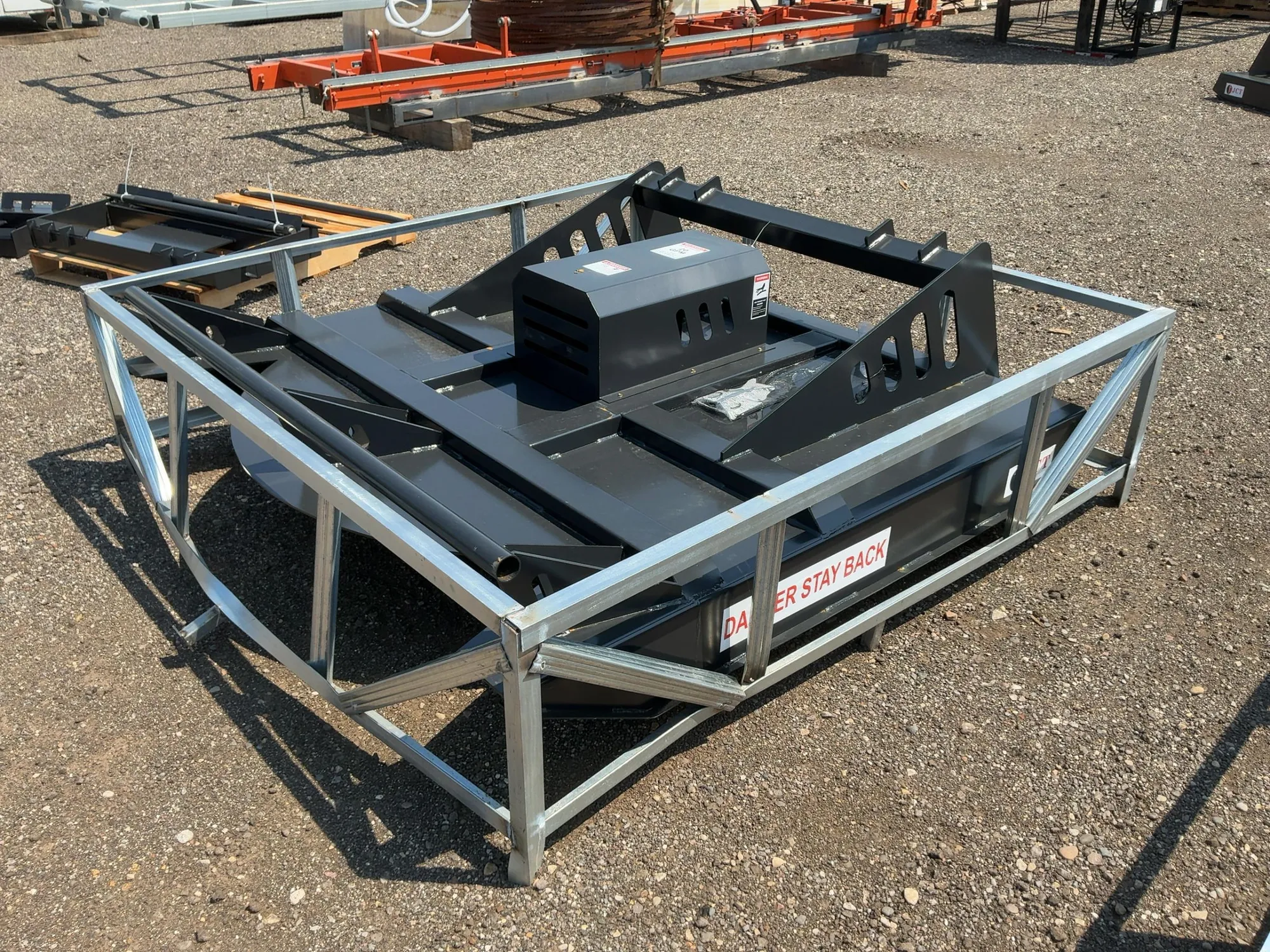 New JCT 72” Brush Mower Skid Steer Attachment, hydraulic driven with hoses and quick coupler fitting...