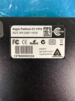 Apricorn Aegis Padlock DT FIPS ADT-3PL256F-18TB NEW (2.1.2)
