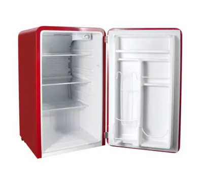 Magic Chef 3.2 CU. FT. RETRO MINI REFRIGERATOR IN RED, WITHOUT FREEZER