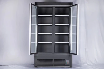 168-0025 AC FGD 46"H Double Glass Door Self Contained Cooler