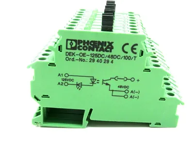 NEW BOX OF 8 PHOENIX CONTACT DEK-OE-125DC/48DC/100/T TERMINAL BLOCK 2940294