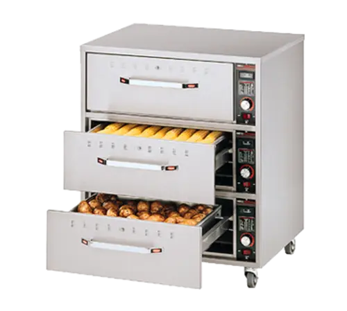Hatco HDW-3 29.5"W Freestanding Warming Drawer w/ (3) 21.5" Compartments, 120v