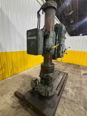 4' ARM x 9" CARLTON MODEL #1A POWER RADIAL ARM DRILL: YOBRO #24007