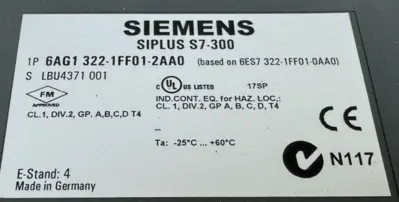 NEW SIEMENS 6AG1 322-1FF01-2AA0 SIPLUS S7-300 MODULE SM322 6AG13221FF012AA0